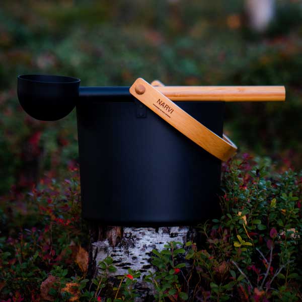 Narvi Black Sauna Ladle by Leisurecraft