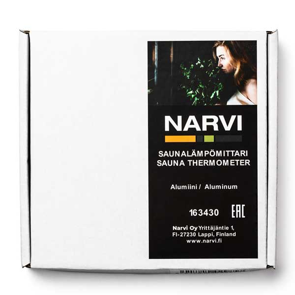 Narvi Black Sauna Thermometer – Celsius by Leisurecraft