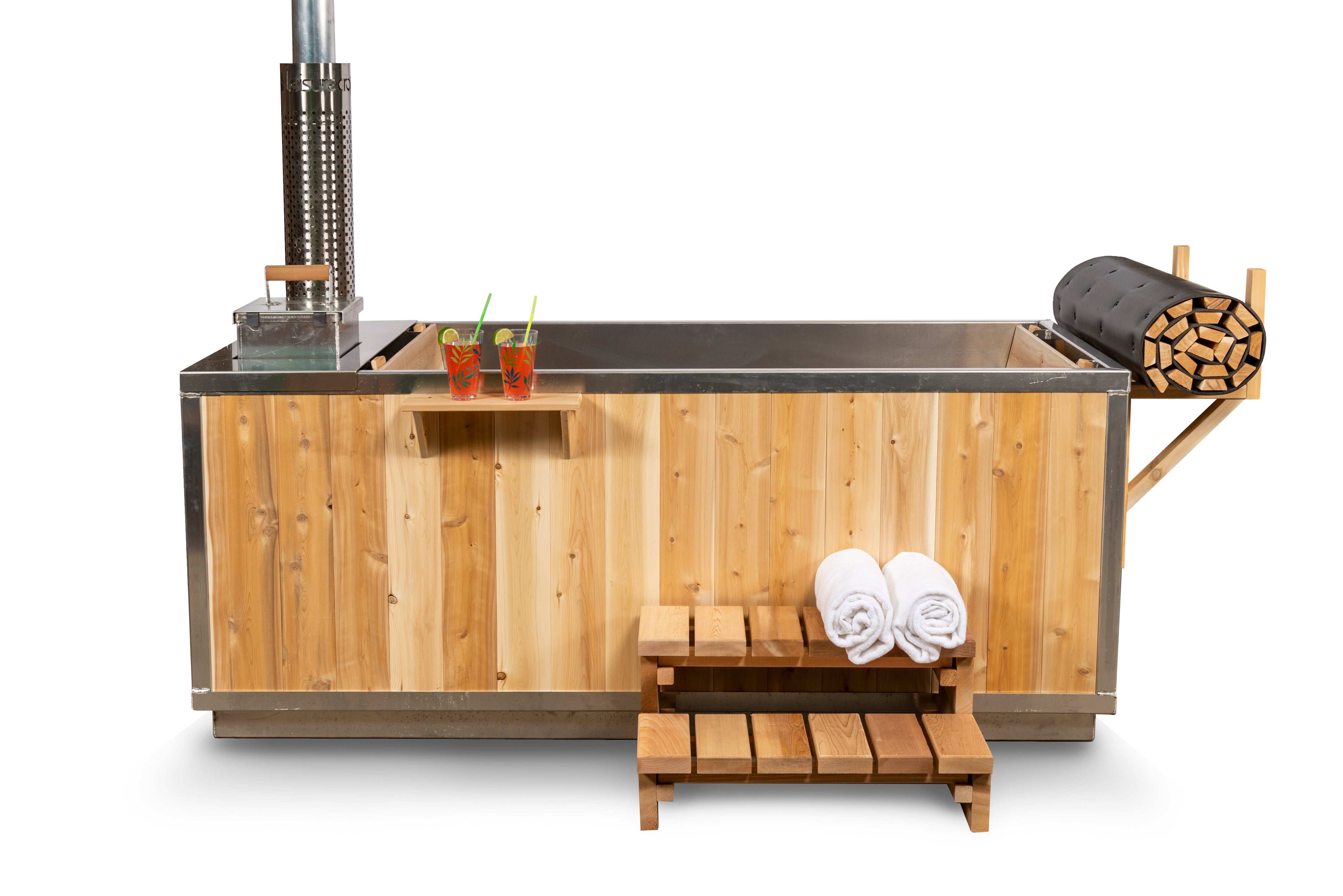 Starlight Wood-Fired Hot Tub by Leisurecraft