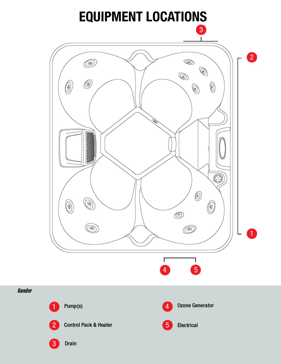 Gander 4-Person 15-Jet Portable Hot Tub