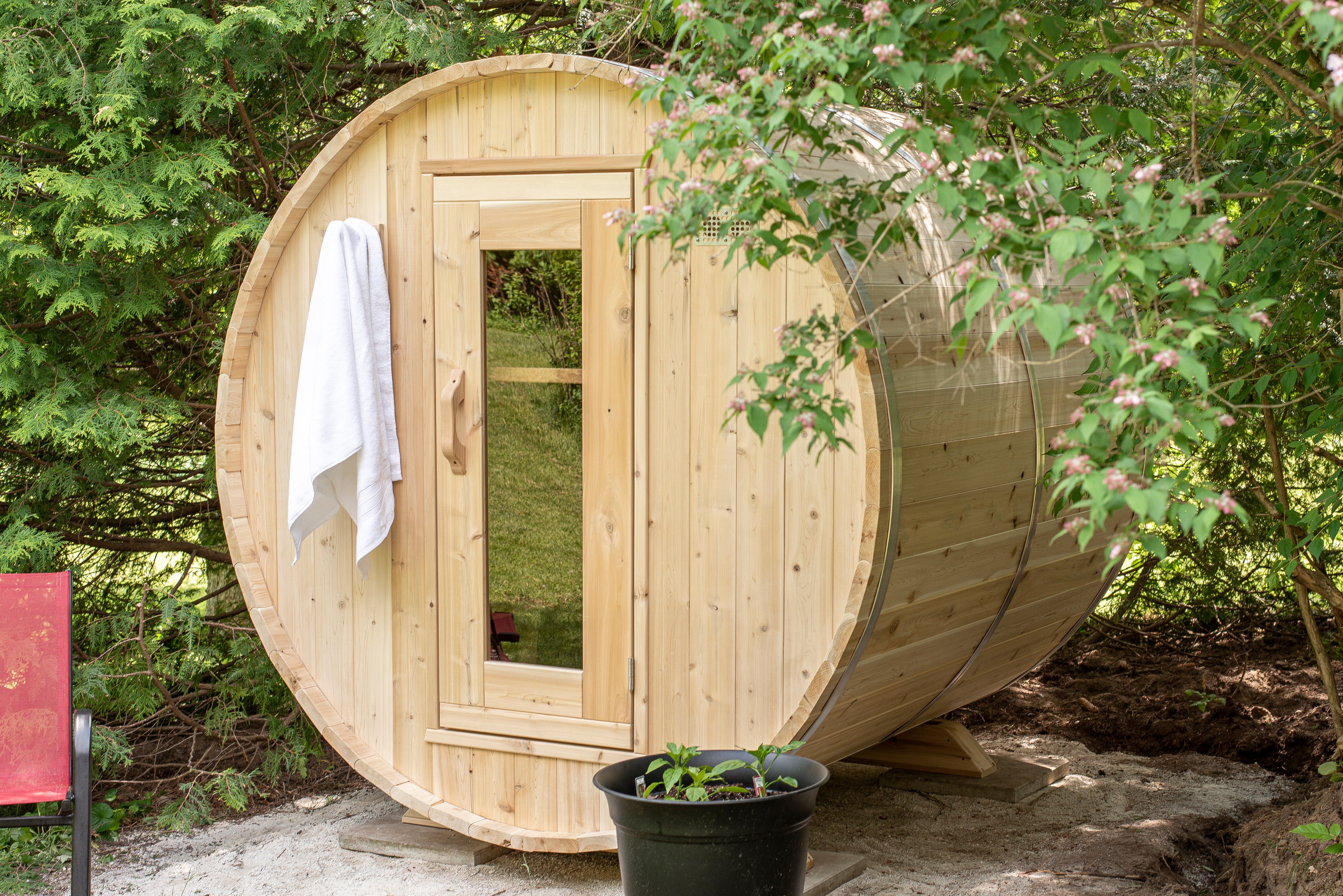 CT Harmony Barrel Sauna - Electric-Heated