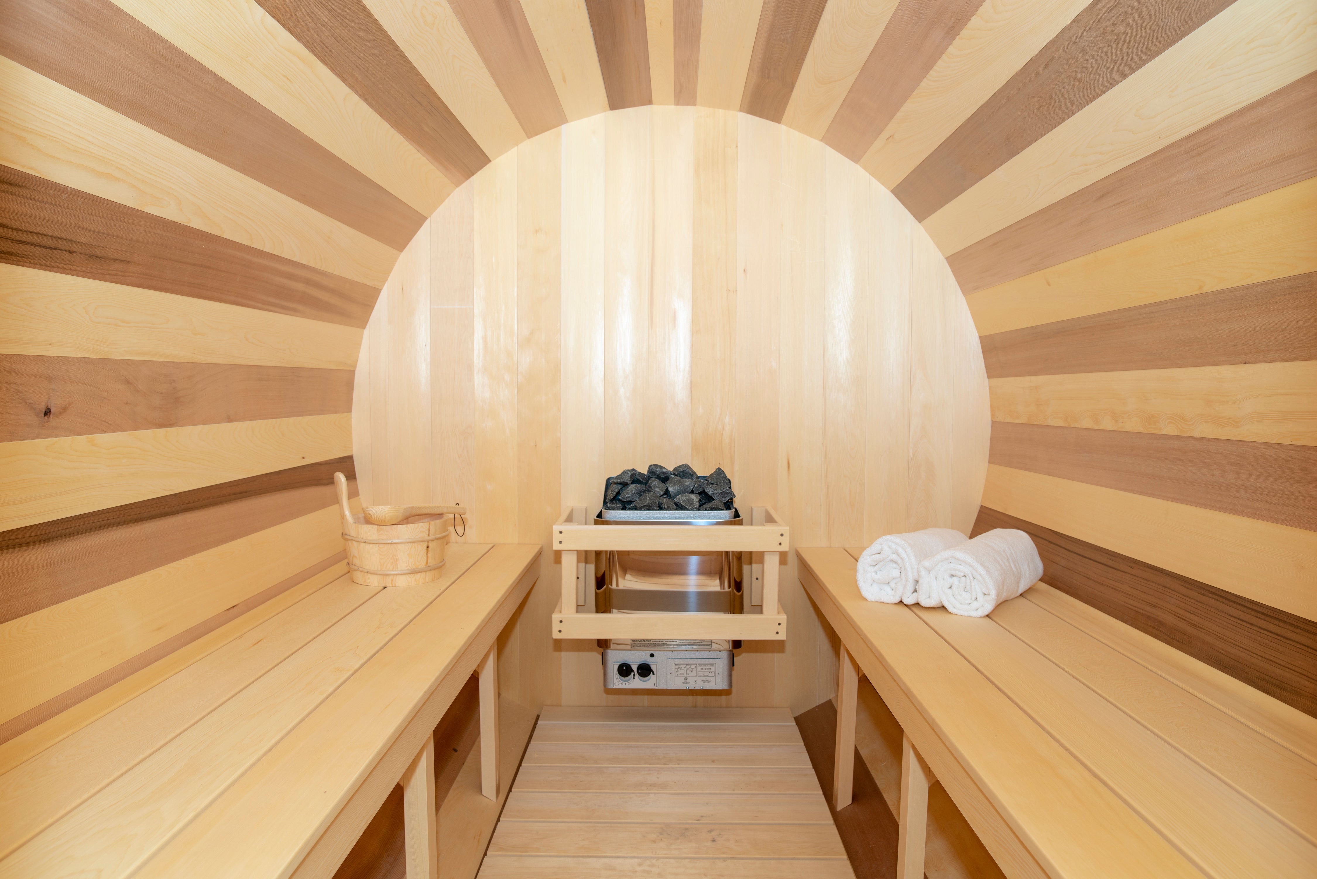 CT Tranquility Barrel Sauna - Electric-Heated
