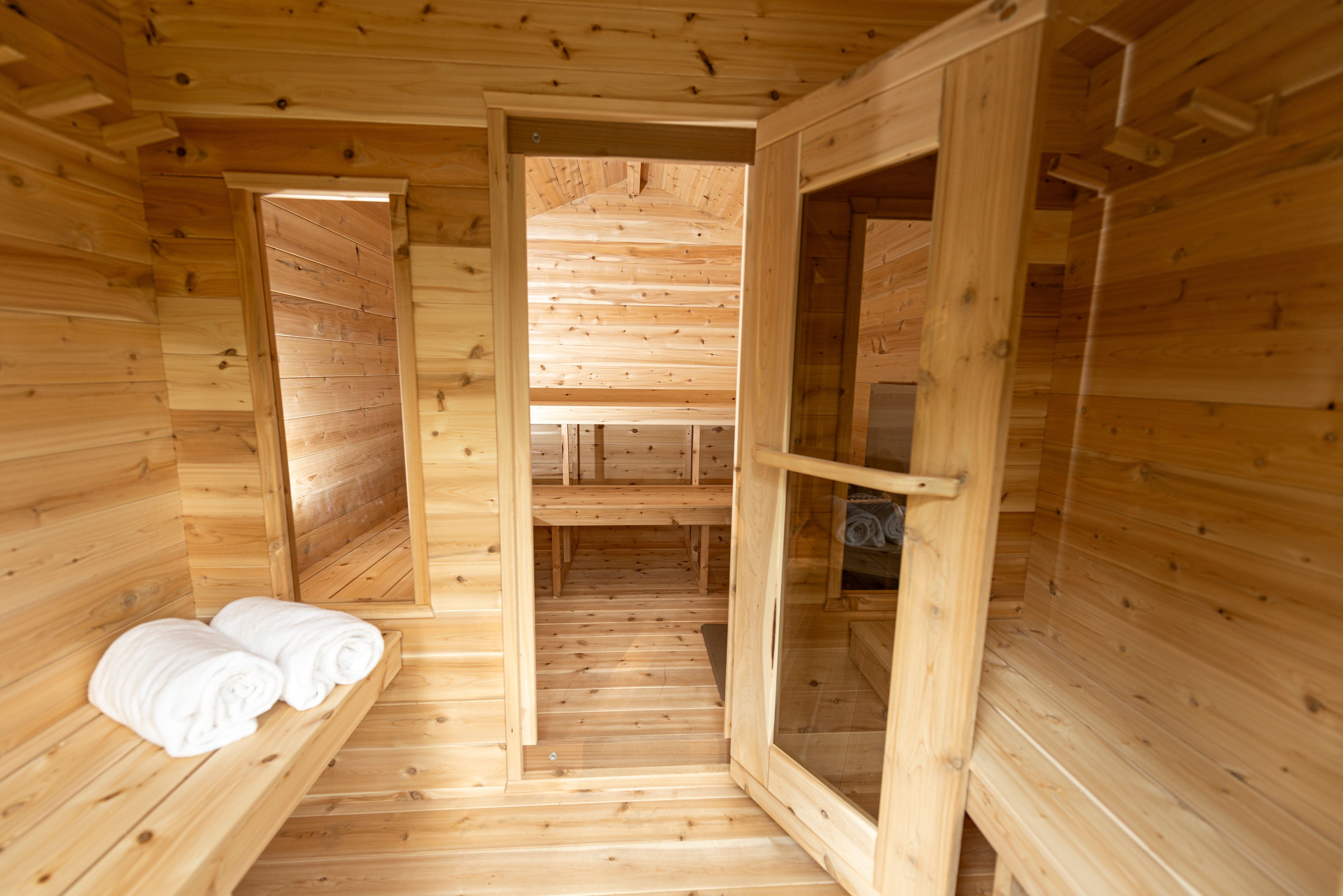 CT Georgian Cabin Sauna with Changeroom - Electric-Heated