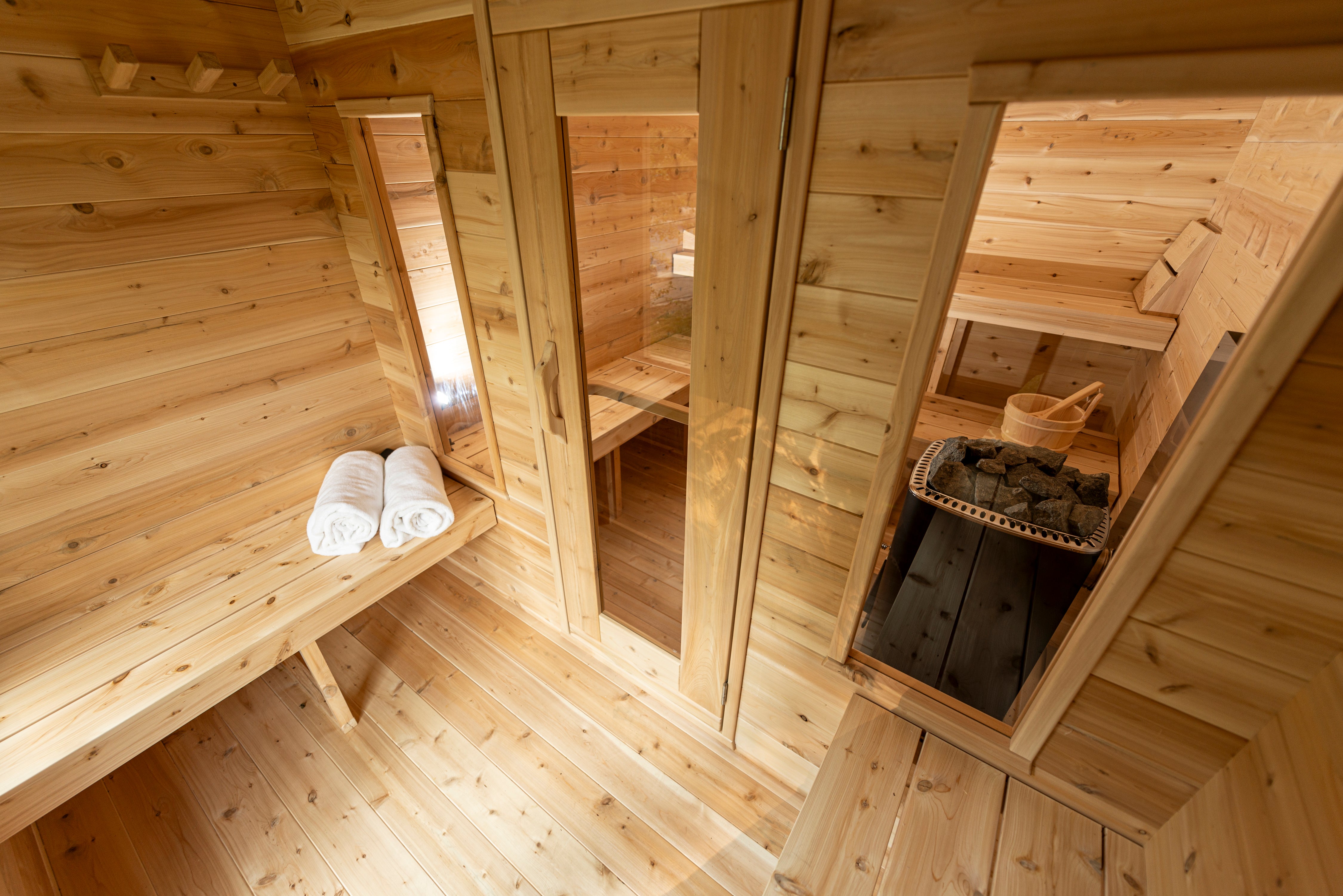 CT Georgian Cabin Sauna with Changeroom - Electric-Heated
