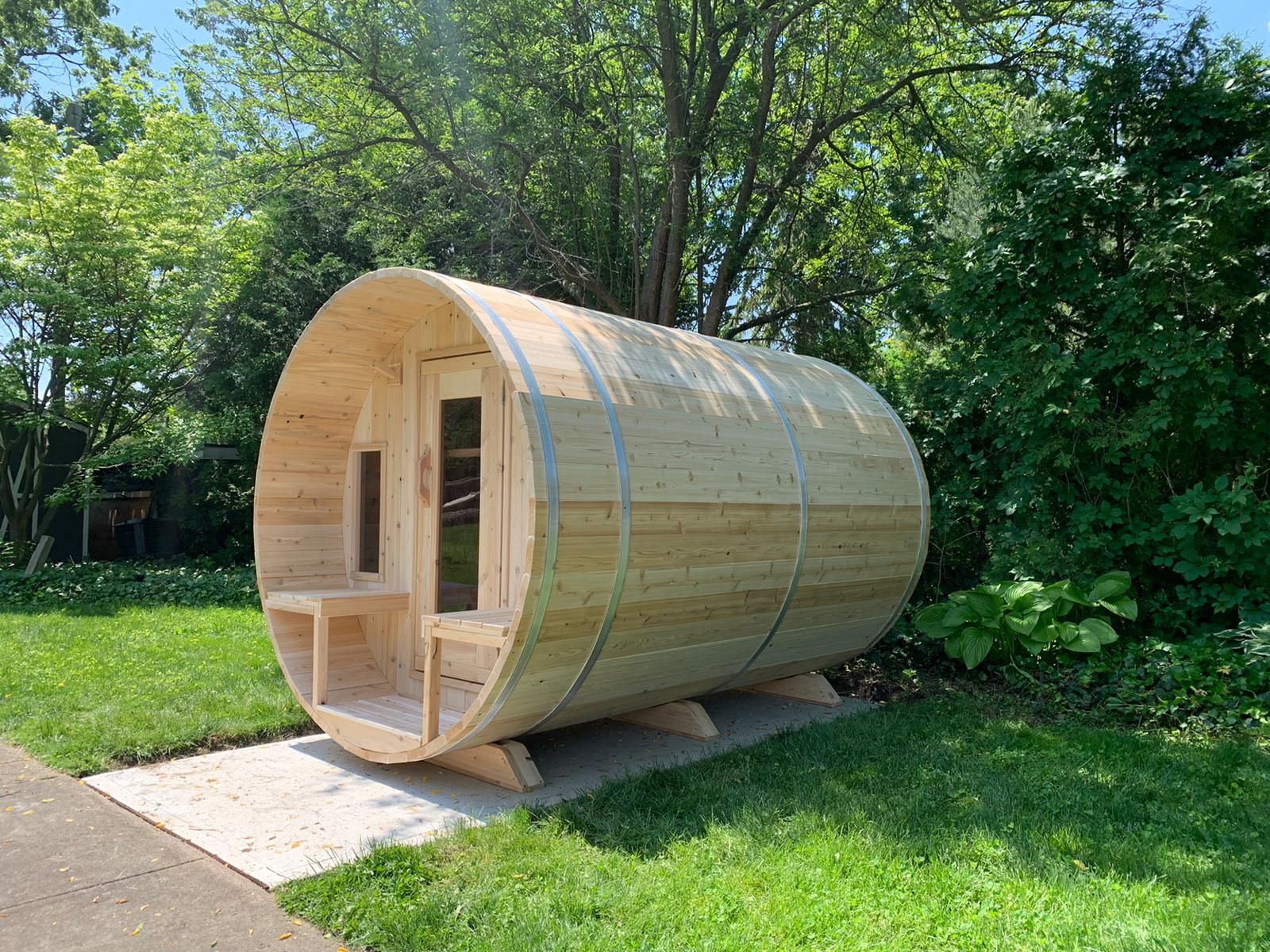 CT Tranquility Barrel Sauna - Electric-Heated