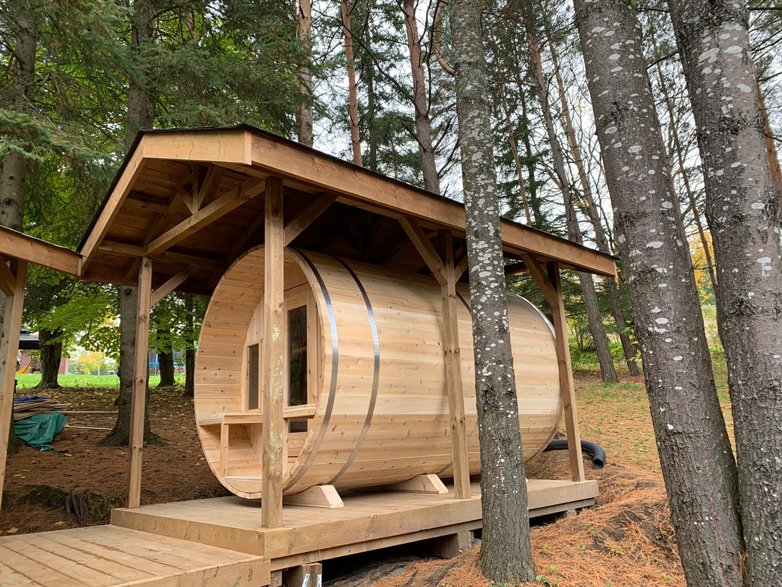 CT Tranquility Barrel Sauna - Electric-Heated