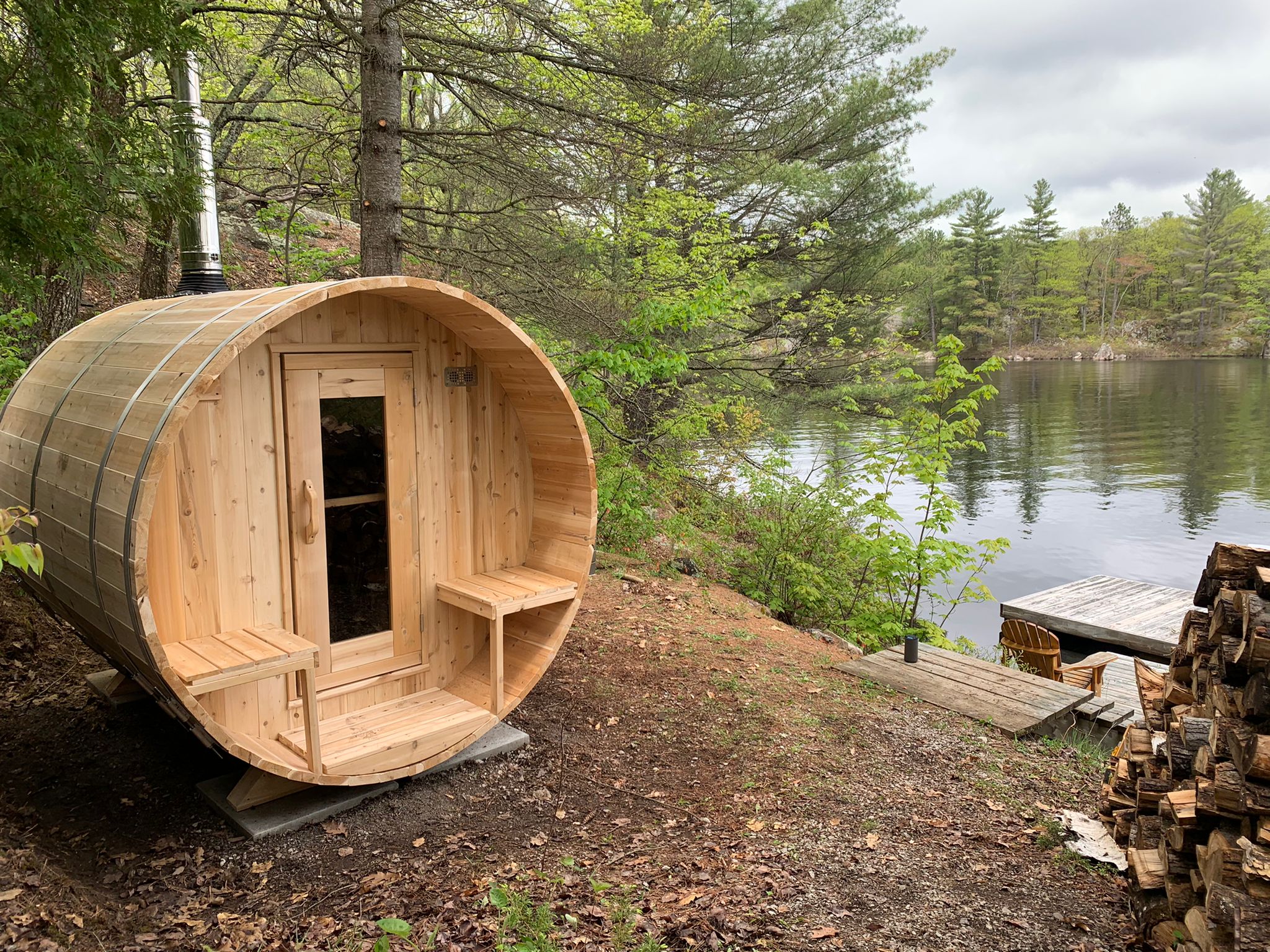 CT Serenity Barrel Sauna - Electric-Heated
