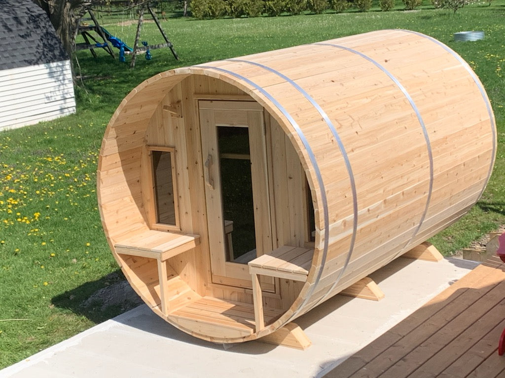 CT Tranquility Barrel Sauna - Electric-Heated