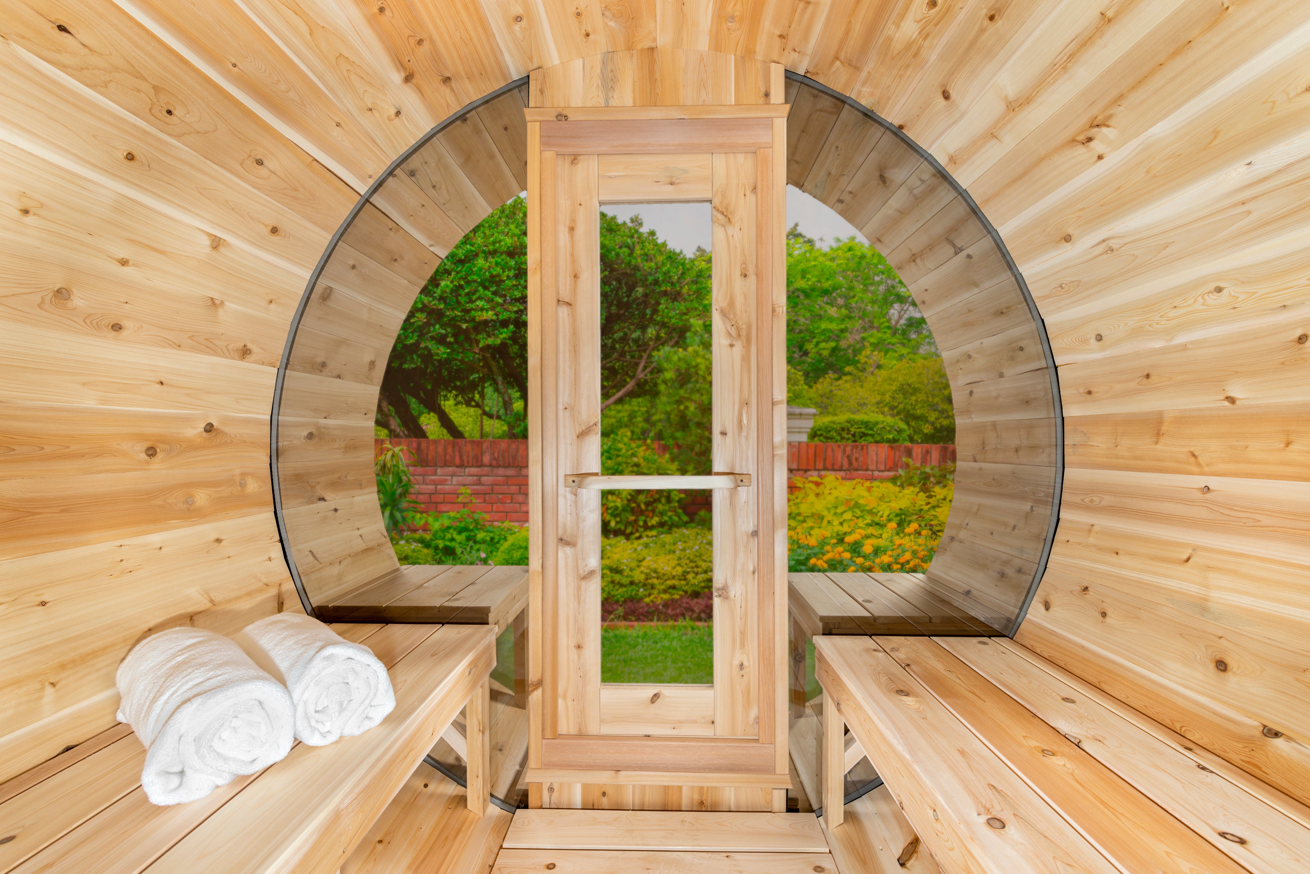 CT Serenity MP Barrel Sauna with Windows - Electric-Heated