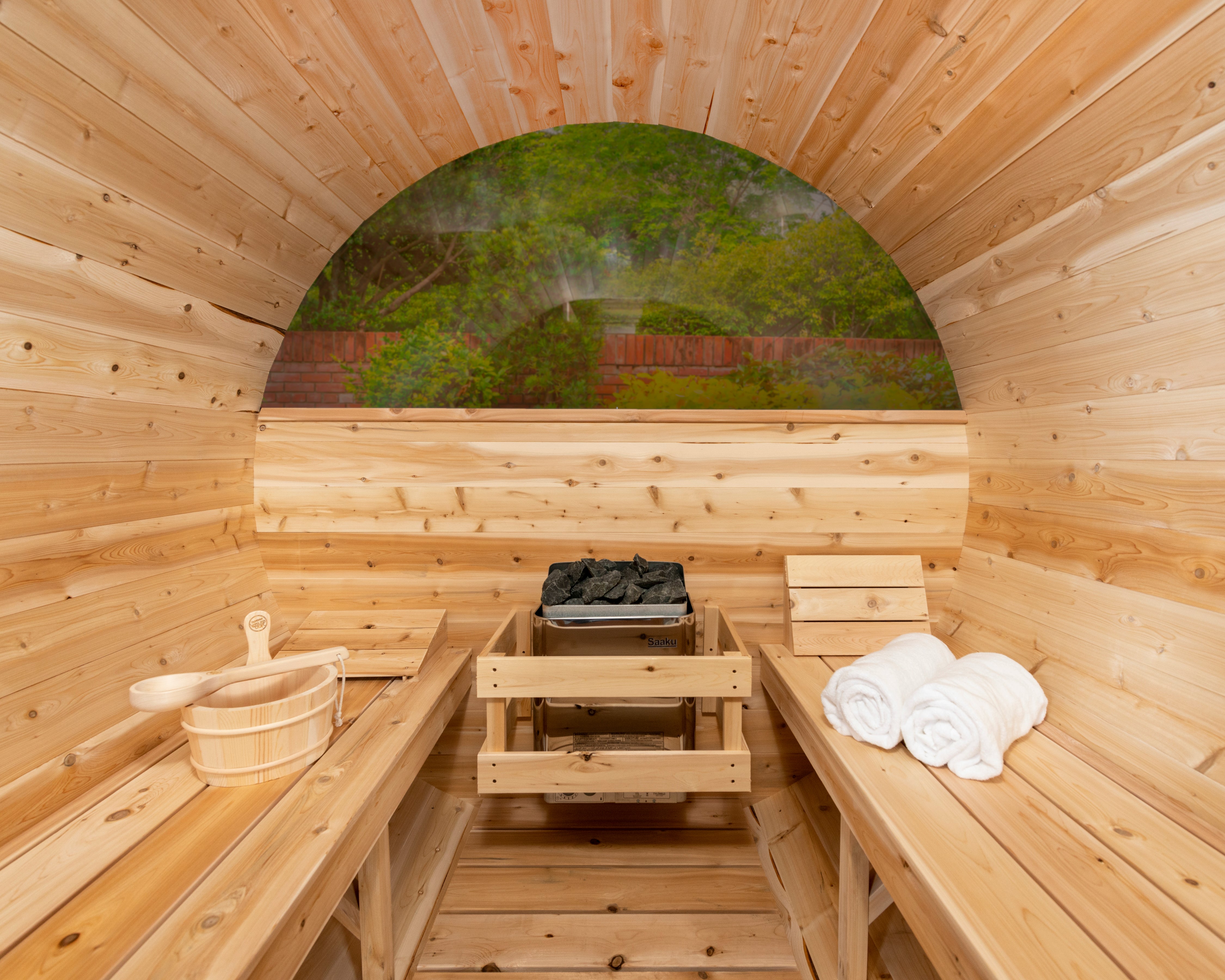 CT Serenity MP Barrel Sauna with Windows - Electric-Heated