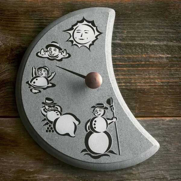 LUMIUKKO Snowman Soapstone Sauna Thermometer by Leisurecraft
