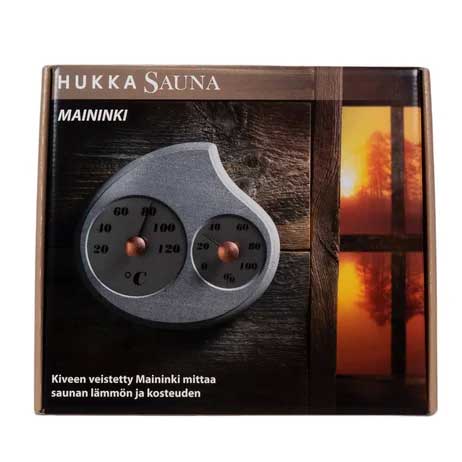 MAININKI Cedar Sauna Thermometer & Hygrometer by Leisurecraft