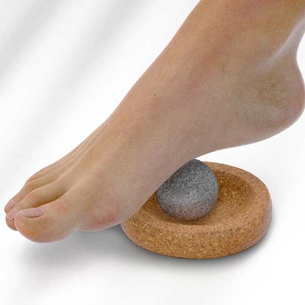 MINI SOLEJOY Soapstone Foot Massager with Cork Base