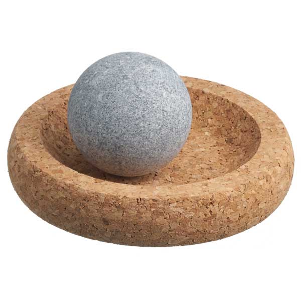 MINI SOLEJOY Soapstone Foot Massager with Cork Base