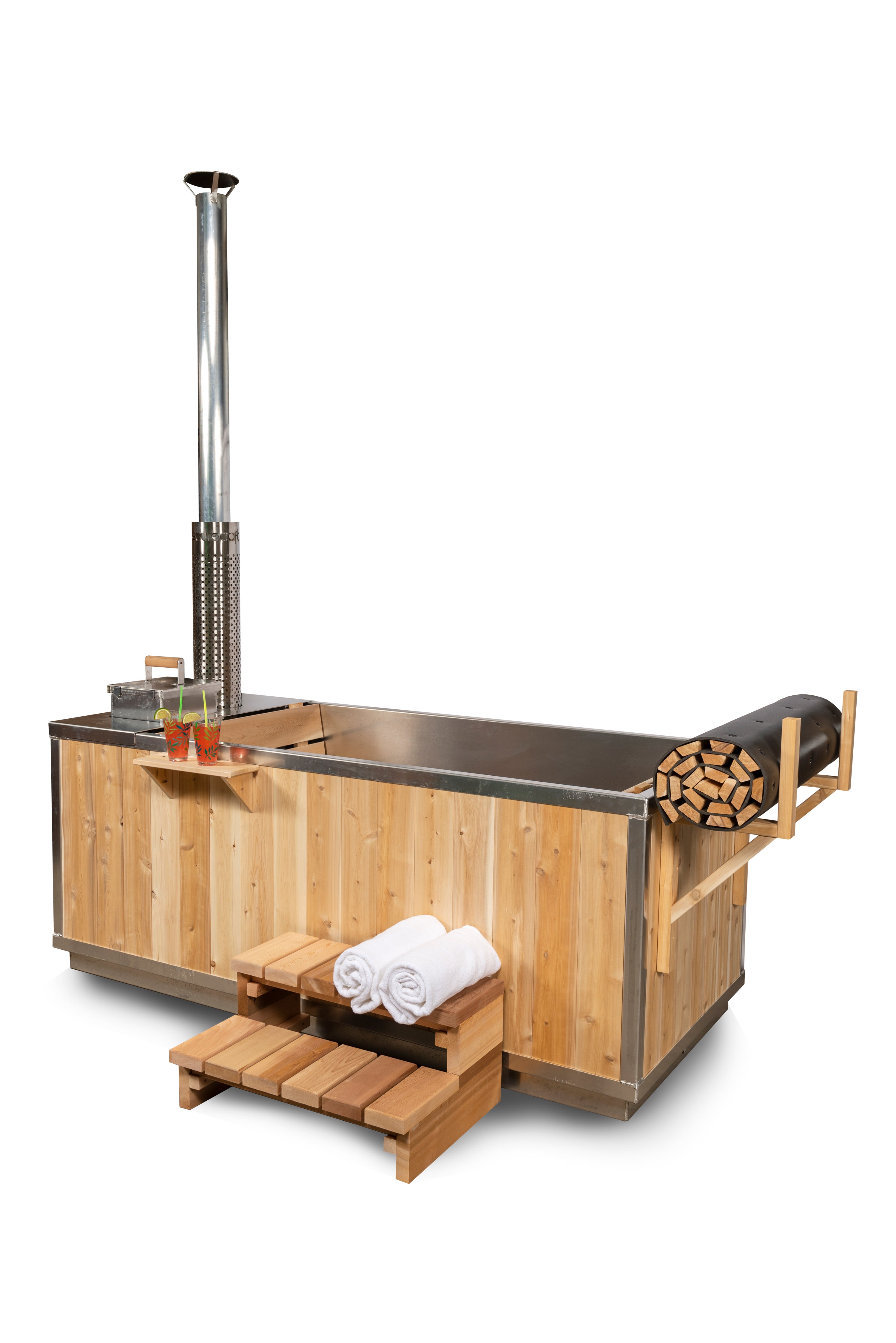 Starlight Wood-Fired Hot Tub by Leisurecraft