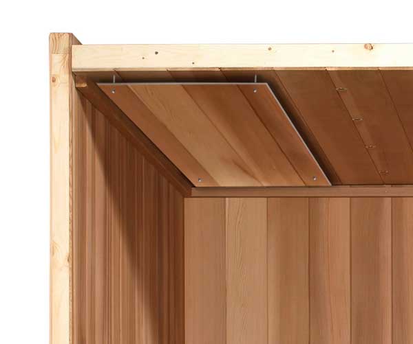 Flat Heat Shield with Hardware – For Barrel or Cabin Sauna by Leisurecraft