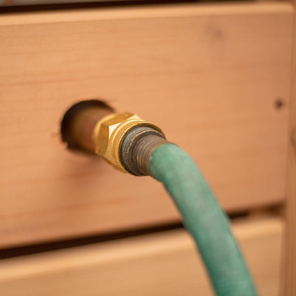 Garden Hose Connect Kit (1 Hose) – Brass Adapter for Sauna & Tub Fill