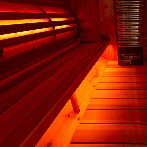Single Bench Light – Soft Glow LED Lighting for Sauna Benches