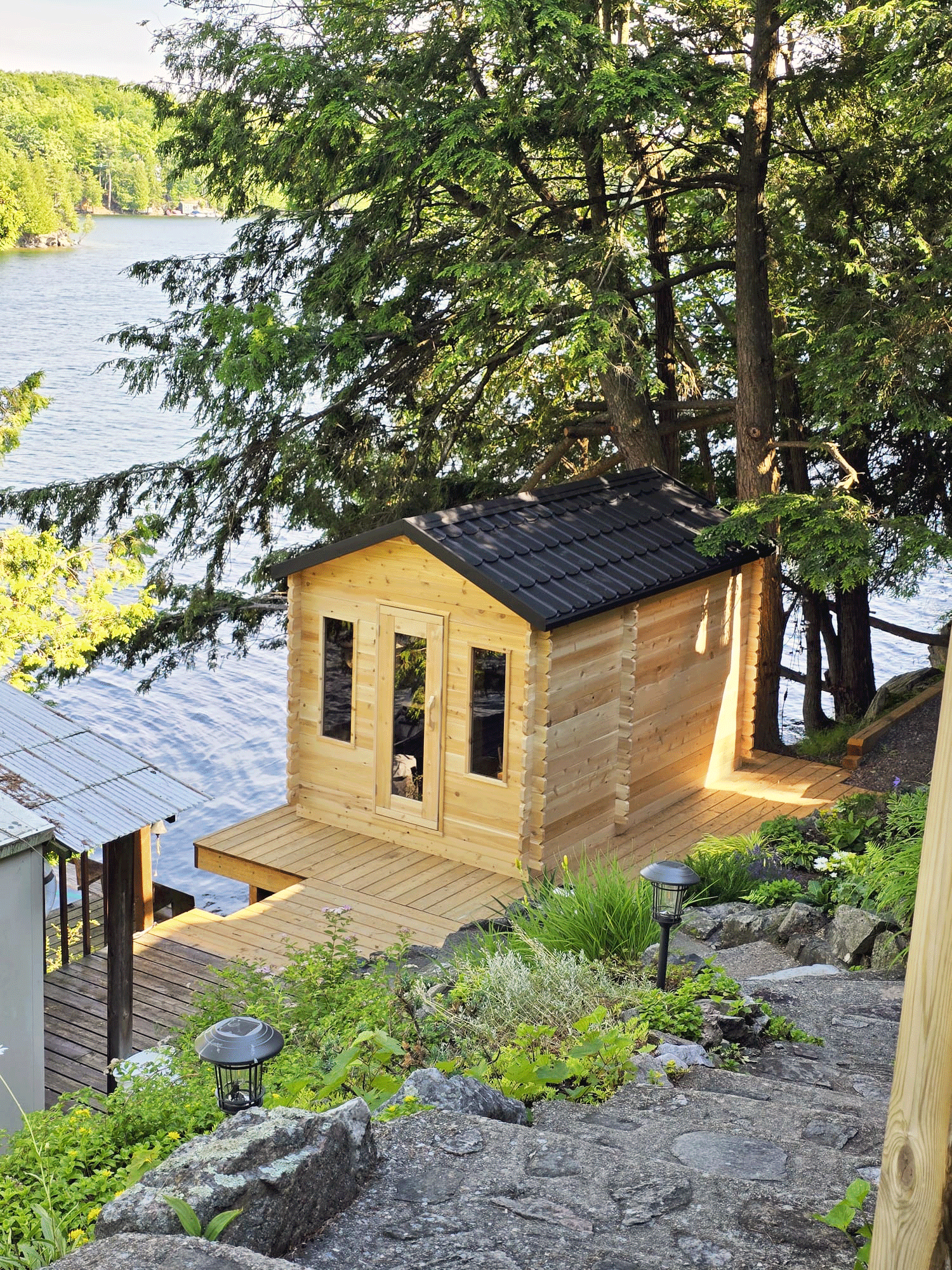 CT Georgian Cabin Sauna with Changeroom - Electric-Heated