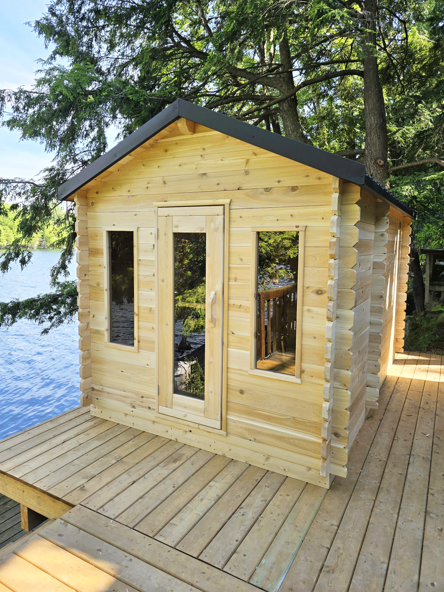 CT Georgian Cabin Sauna with Changeroom - Electric-Heated