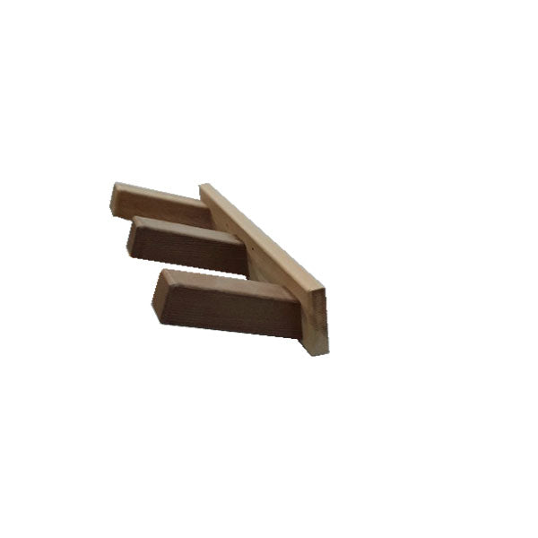 Cedar Towel Hooks – 3-Peg Wall Mount Rack