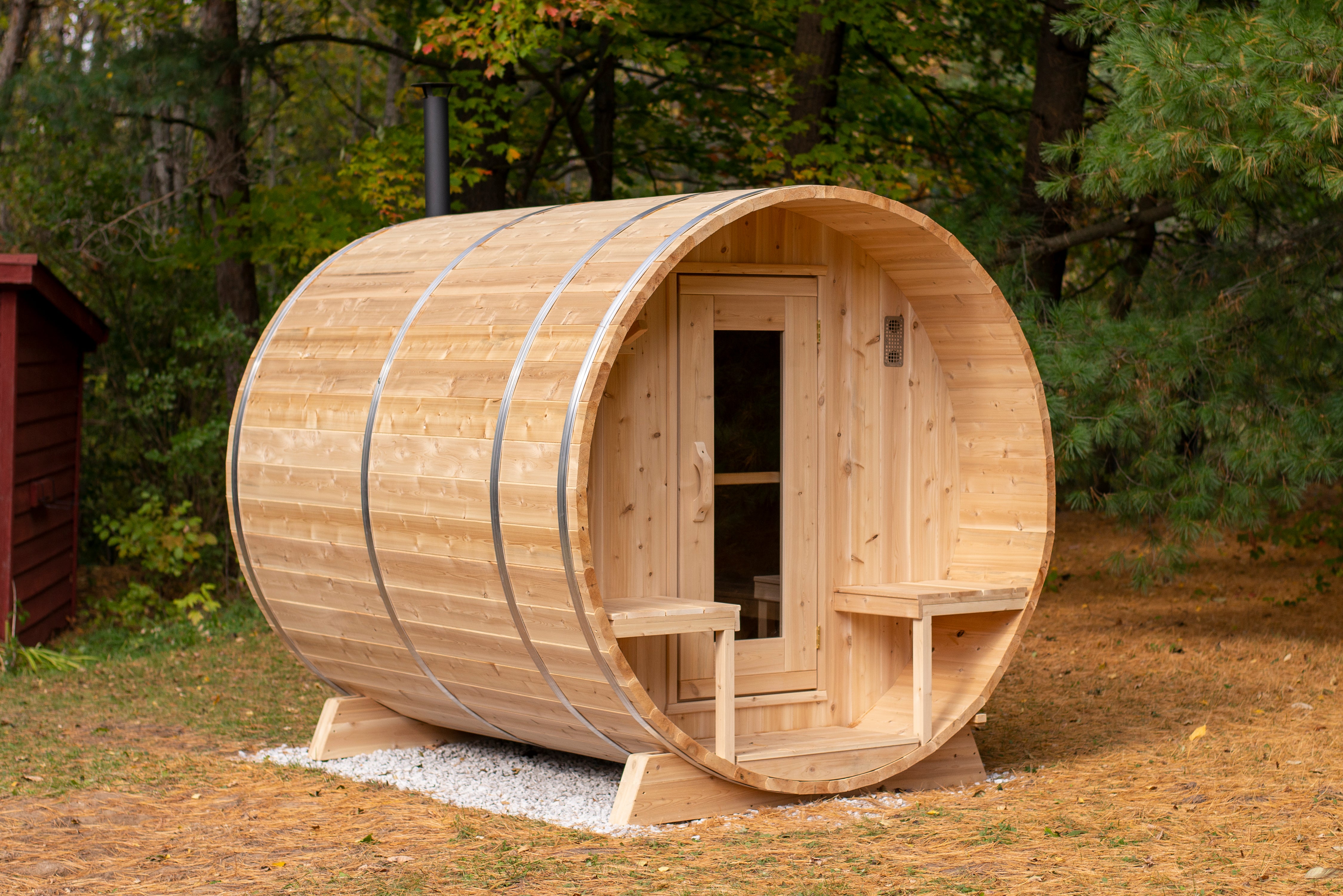 CT Serenity Barrel Sauna - Electric-Heated