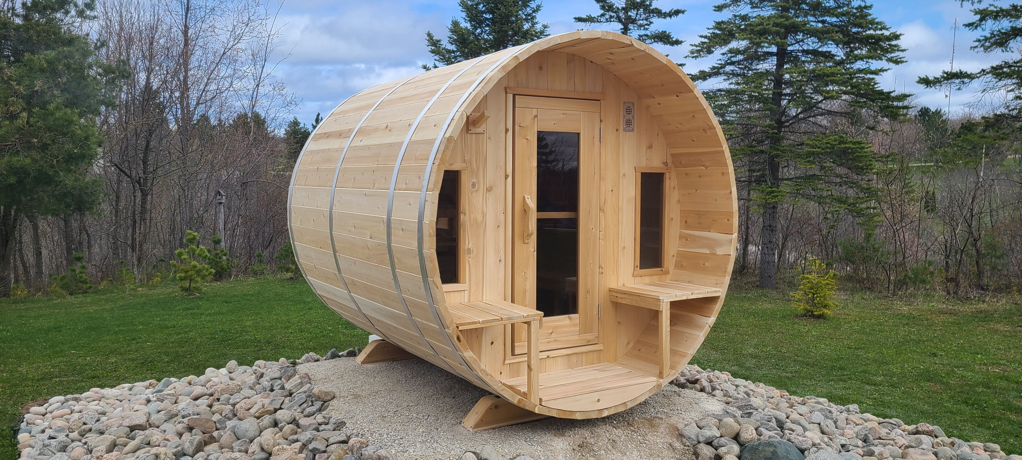 CT Tranquility Barrel Sauna - Electric-Heated