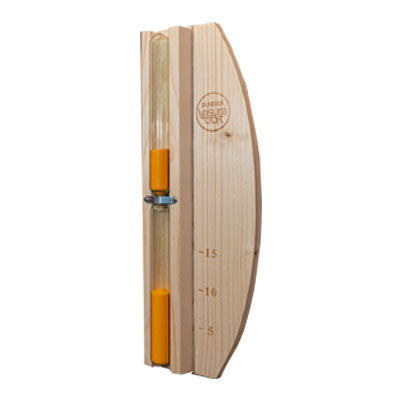 Cedar Wall Mount Sand Timer – 15-Minute Sauna Hourglass