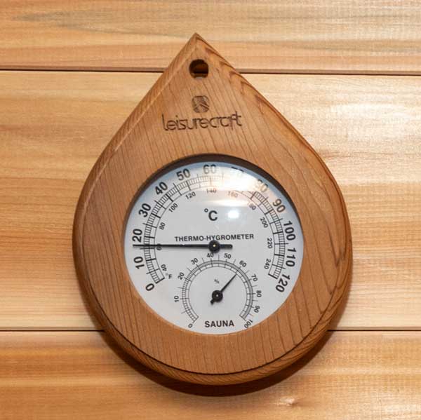 Cedar Sauna Thermometer by Leisurecraft